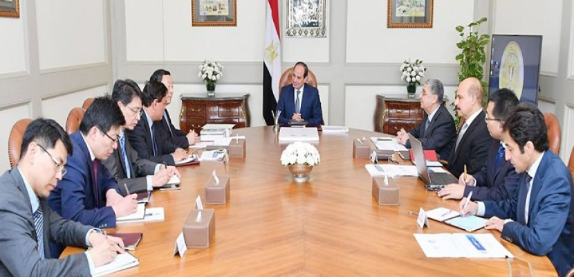 الرئيس السيسي يرحب بالتعاون القائم بين مصر ومنظمة التنمية والتعاون للربط العالمي للطاقة