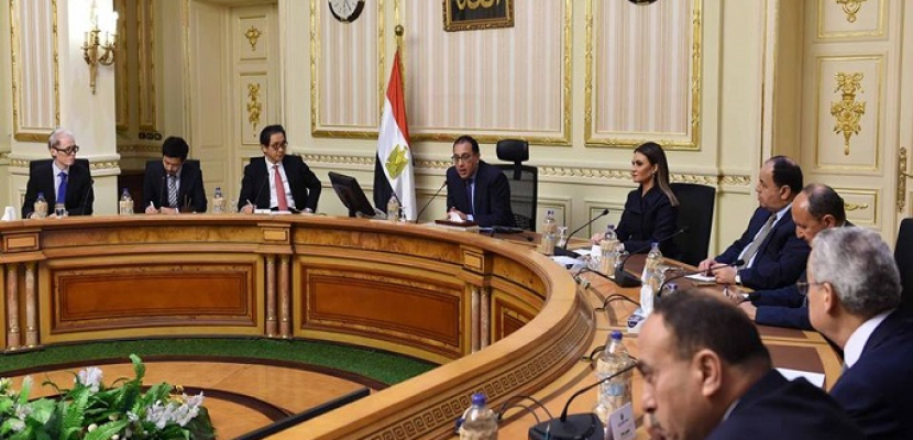 مدبولى يبحث مع مسئولي مجلس الأعمال – المصري الياباني سُبل زيادة حجم الاستثمارات فى مصر