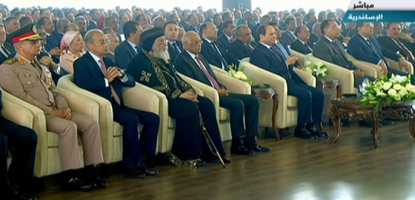 الرئيس السيسي يشهد الاحتفال الذي ينظمة الاتحاد العام لنقابات عمال مصر بمناسبة عيد العمال