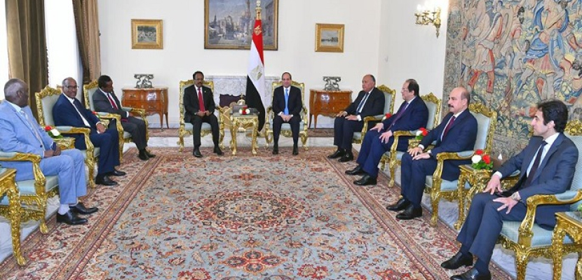 الرئيس السيسى يؤكد لنظيره الصومالى موقف مصر الداعم لوحدة و استقرار الصومال