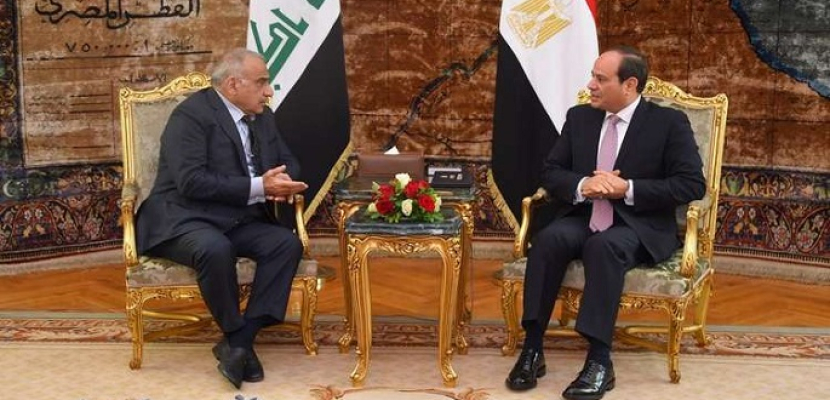 الرئيس السيسي يتلقى اتصالا هاتفيا من رئيس الوزراء العراقي