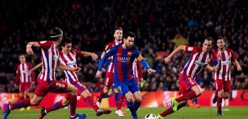 برشلونة يسعى لحسم لقب الليجا الاسبانى خلال مواجهته الليلة لاتلتيكو مدريد