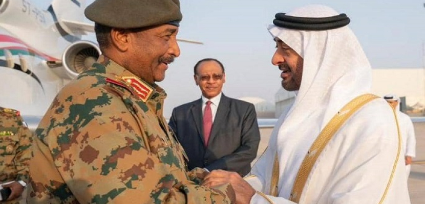 ولي عهد أبوظبي يستقبل رئيس المجلس العسكري السوداني