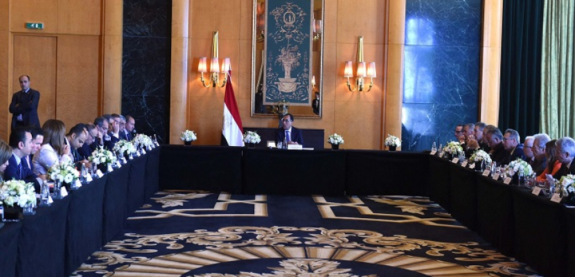 بالصور.. مدبولي يجتمع بمجلس الأعمال المصرى اللبناني المشترك