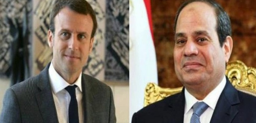 الرئيس السيسىي يبحث هاتفيا مع نظيره الفرنسي الأوضاع فى ليبيا والسودان