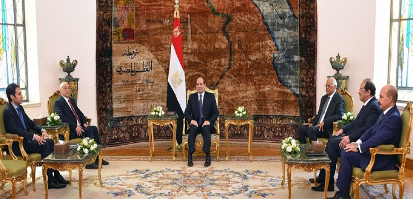 خلال لقائه عقيلة صالح.. الرئيس السيسي يؤكد موقف مصر الثابت بدعم الجيش الوطني الليبي