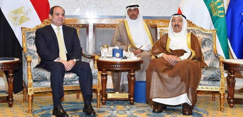 الرئيس السيسي يتلقى اتصالا من أمير الكويت للتهنئة بعيد الفطر المبارك