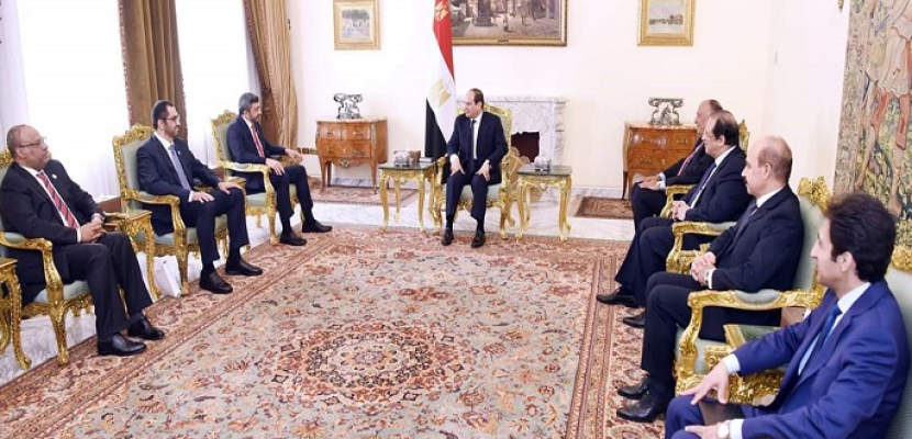 بالصور.. الرئيس السيسي يؤكد تضامن مصر ودعمها لحكومة وشعب الإمارات في مواجهة مختلف التحديات