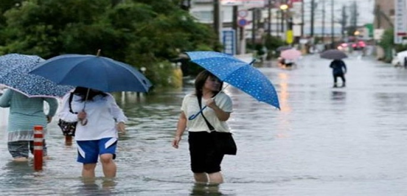 أمطارغزيرة تضرب جنوب غرب اليابان