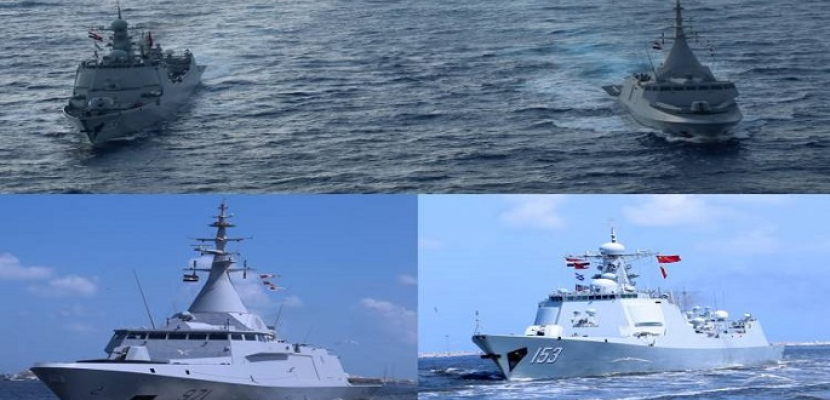 القوات البحرية المصرية والصينية تنفذان تدريبًا بحريًا عابرًا بالبحر المتوسط
