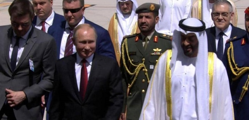 بعد السعودية.. بوتين يصل الإمارات لبحث آفاق التعاون المشترك