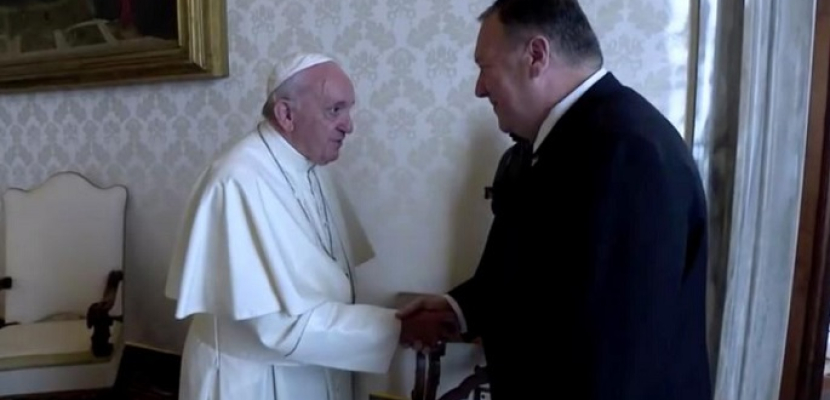 بومبيو والبابا يدعوان إلى حرية العقيدة في الشرق الأوسط