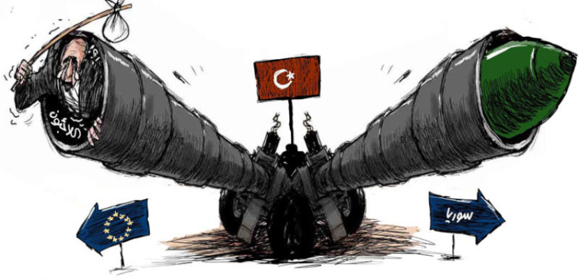 تركيا تقصف سوريا وتهدد اوروبا باللاجئين