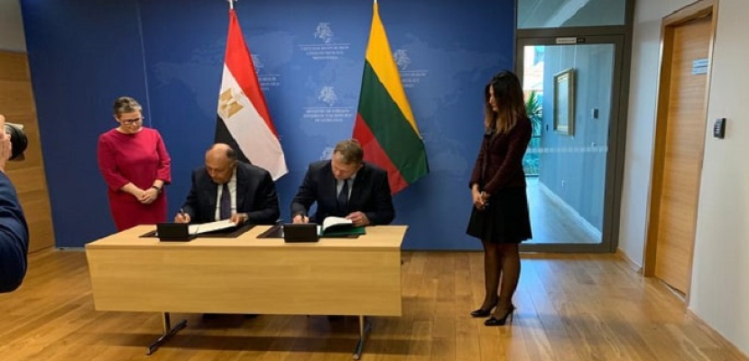 ‏وزير الخارجية يوقع على اتفاقية للتعاون بين مصر وليتوانيا في مجال الزراعة بفيلنيوس
