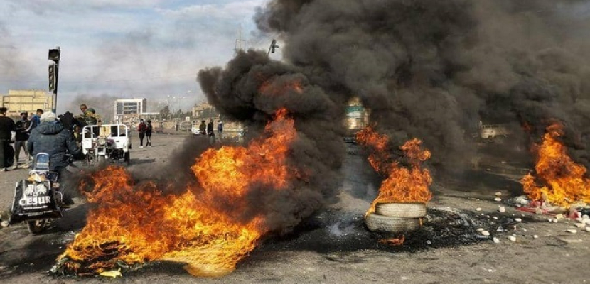 مقتل 7 متظاهرين وإصابة العشرات فى بغداد والناصرية و ذى قار خلال مواجهات مع الشرطة العراقية