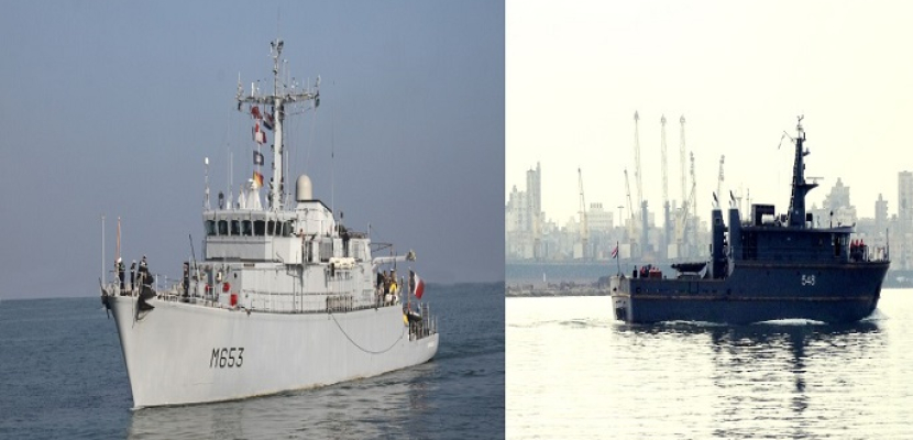 القوات البحرية المصرية والفرنسية تنفذان تدريباً بحرياً عابراً في البحر المتوسط