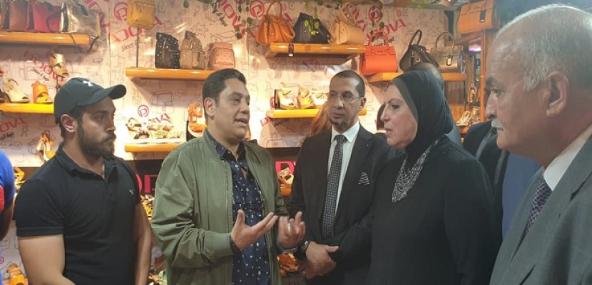 وزيرة التجارة والصناعة تفتتح معرض القاهرة الدولي للجلود