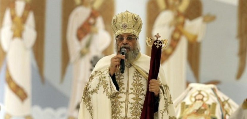 البابا تواضروس يترأس قداس عيد دخول السيد المسيح مصر من كنيسة العذراء بالمعادي