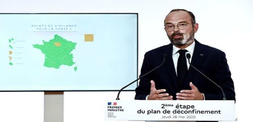 رئيس الوزراء الفرنسي: باريس لم تعد منطقة خطر بالنسبة لكورونا