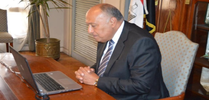 وزير الخارجية يبحث التعاون والتنسيق الثلاثي مع وزيريّ خارجية الأردن والعراق