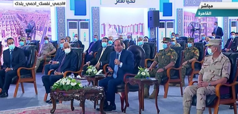 الرئيس السيسي يشهد افتتاح المرحلة الثالثة من مشروع مدينة الأسمرات