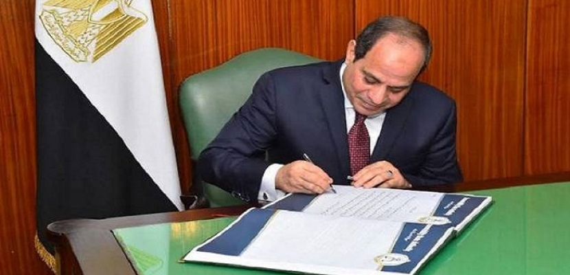 الرئيس السيسي يصدق على تعديل قانون إنشاء الهيئة القومية لسكك حديد مصر