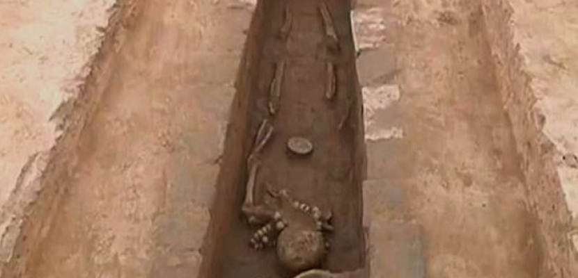 اكتشاف قبر حجري يعود لأكثر من 3 آلاف سنة شمال غربي الصين