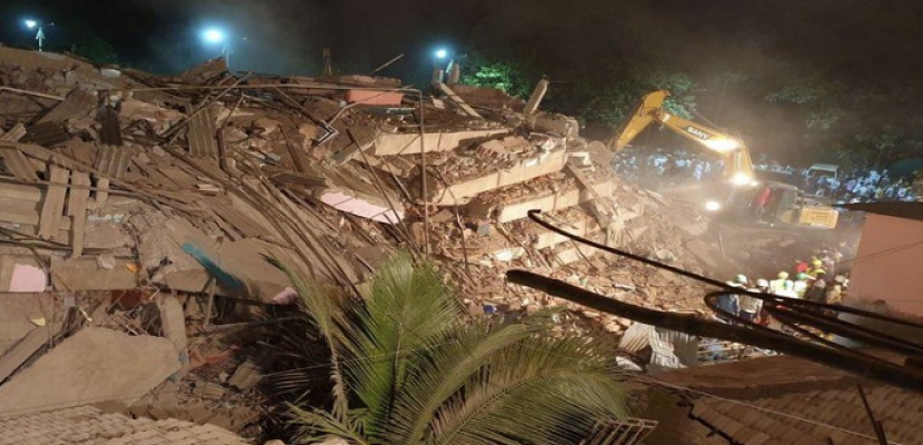 مصرع وإصابة 19 شخصًا جراء انهيار مبنى سكني وسط الهند