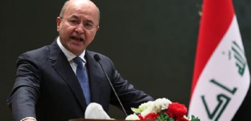 الرئيس العراقي يحذر من التراخي بمحاسبة الفاسدين ويدعو لانتخابات مبكرة
