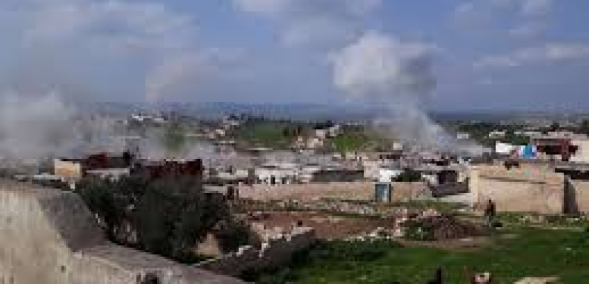 التنظيمات الإرهابية تعتدي بالصواريخ على قرية جورين بريف حماة في سوريا