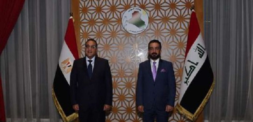مدبولي يبحث مع رئيس مجلس النواب العراقي تعزيز التعاون بين البلدين