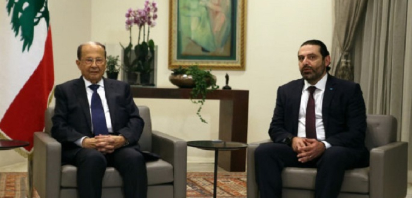 الرئاسة اللبنانية: عون سلم الحريري طرحا حكوميا لتوزيع الوزارات على أساس “مبادىء واضحة”