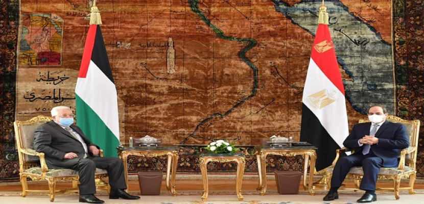 بالصور .. الرئيس السيسي يبحث مع الرئيس الفلسطيني مستجدات القضية الفلسطينية وعملية السلام في الشرق الأوسط.