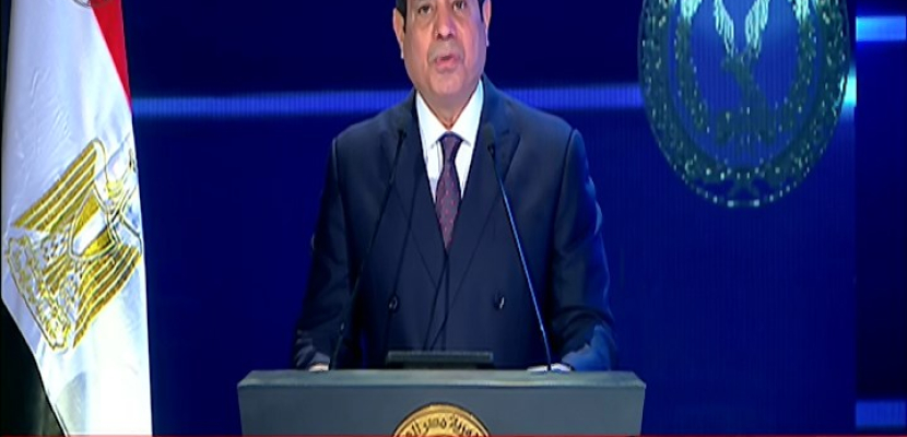 كلمة الرئيس عبدالفتاح السيسي خلال احتفال وزارة الداخلية بالعيد الـ 69 للشرطة