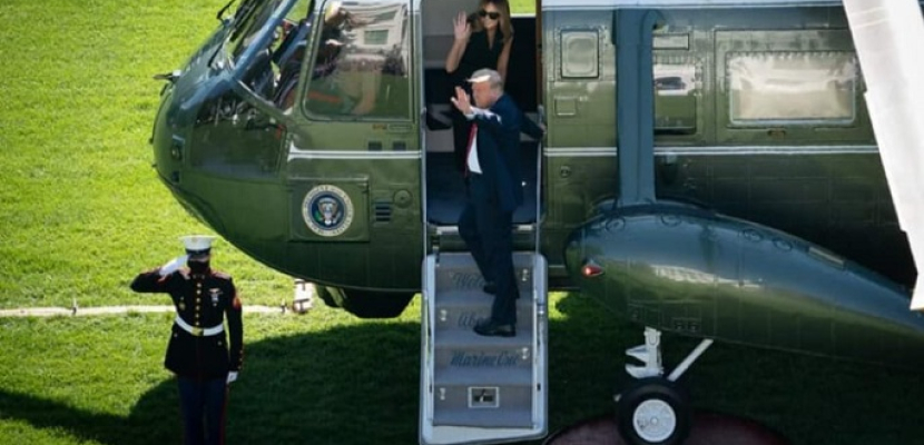 ترامب يغادر البيت الأبيض قبل وصول بايدن