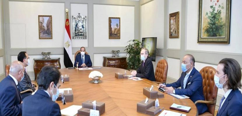 الرئيس السيسي يؤكد توجه مصر لتطوير التعاون مع الشركات الفرنسية