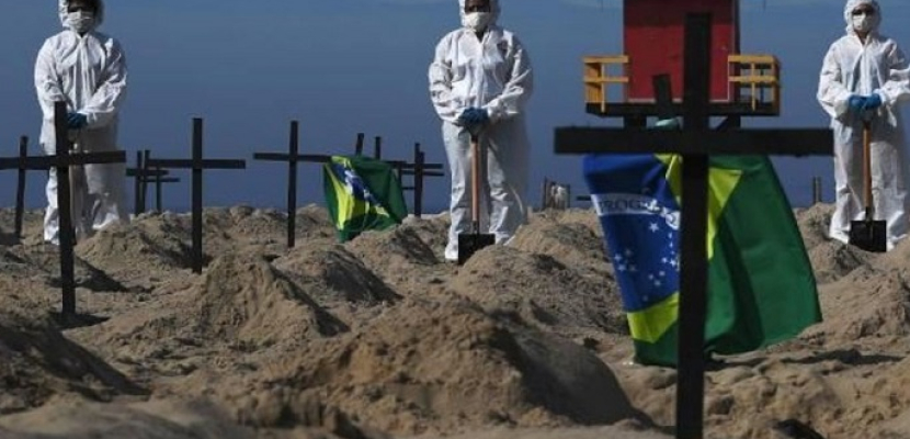 البرازيل تسجل 64 ألف إصابة و1593 وفاة جديدة بكورونا