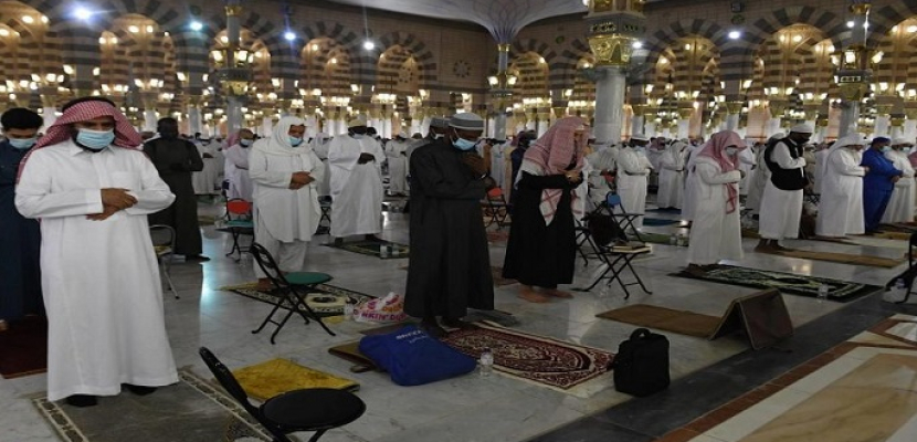 إقامة أول صلاة جمعة بالمسجد النبوي في شهر رمضان