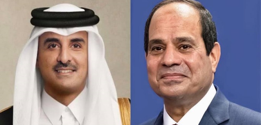 الرئيس السيسي يتلقى اتصالاً هاتفياً من أمير قطر للتهنئة بحلول شهر رمضان المبارك