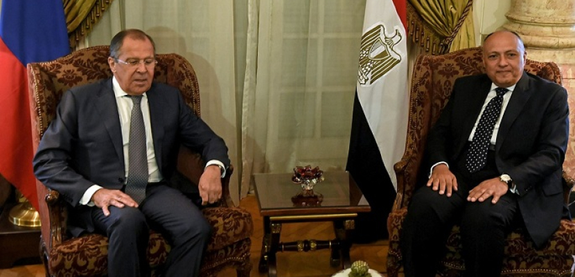 وزير خارجية روسيا يزور القاهرة ويجري مباحثات مع سامح شكرى يعقبها مؤتمر صحفي
