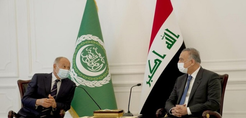الكاظمي لأبو الغيط : العراق يدعم مبادرات إنهاء الصراع في اليمن