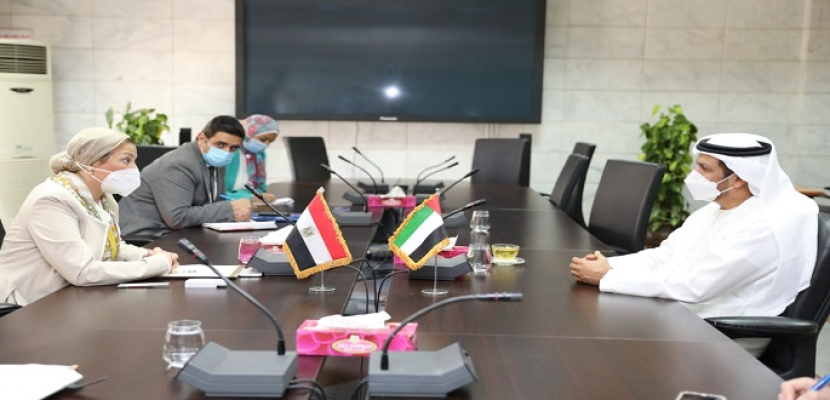 وزيرة البيئة تلتقى سفير دولة الإمارات لبحث سبل التعاون بين البلدين فى المجالات البيئية المختلفة
