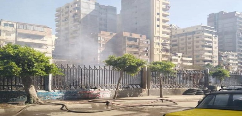 حريق محدود بحرم السكة الحديد في الإسكندرية
