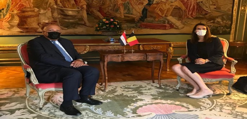 بالصور.. شكري يبحث مع نائب رئيس وزراء بلجيكا العلاقات الثنائية بين البلدين