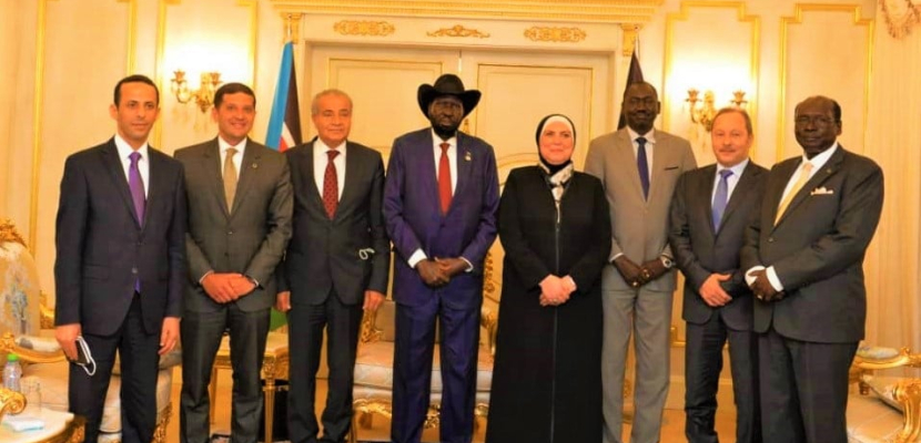 رئيس جنوب السودان يستقبل وزيري الصناعة والتموين وأعضاء الوفد المصري بالعاصمة جوبا
