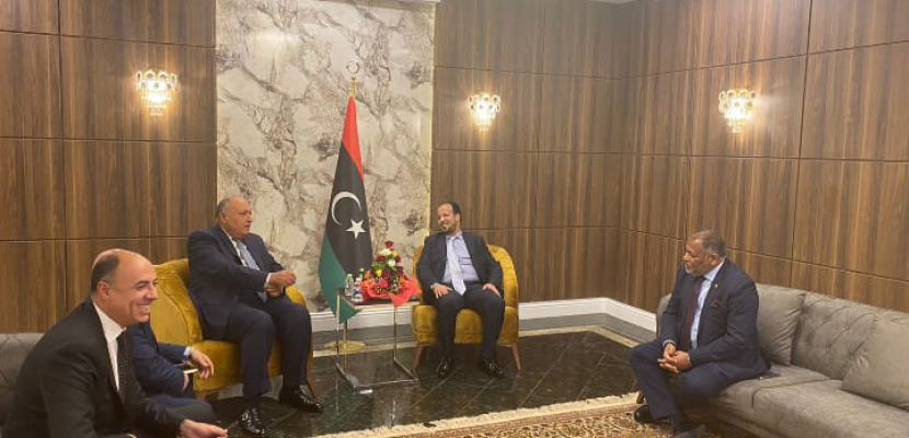 بالصور..خلال زيارته لطرابلس  ..شكرى يلتقي الدبيبة ونائبي رئيس المجلس الرئاسي الليبي وعدداً من نظرائه