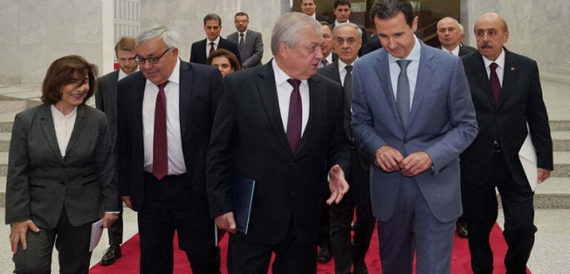 الأسد يبحث مع لافرينتييف وفيرشينين التعاون السوري الروسي والأوضاع في المنطقة والعالم