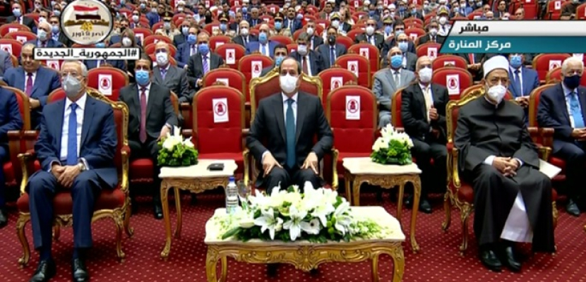 الرئيس السيسي يشهد احتفالية وزارة الأوقاف بذكرى المولد النبوى الشريف