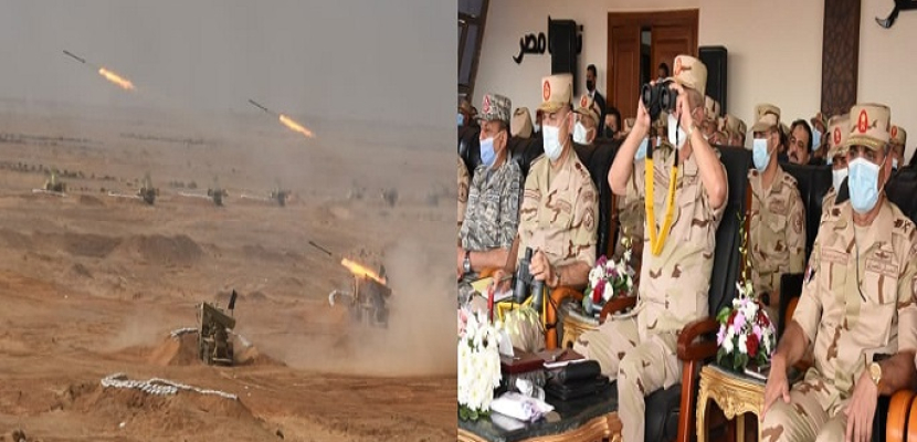 بالفيديو والصور.. وزير الدفاع يشهد البيان العملي (مجد-16) الذي تنفذه إدارة المدفعية بالذخيرة الحي