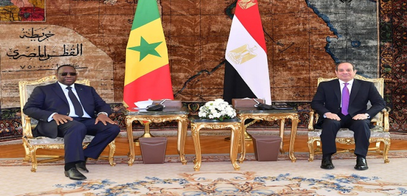 بالفيديو و الصور .. الرئيس السيسي يستقبل نظيره السنغالي فى قصر الاتحادية